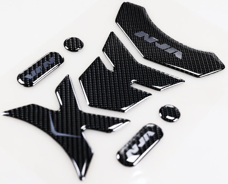 REVSOSTAR 5D Real Carbon Fiber, Motorcycle Decal Vinyl Tank Protector, Tank Pad for NJ 650 ZX636 ZX600 ZX-10R ZX14 ZX1400 with Kick Stand Coaster, Offering an alternative nj tank - Image 3